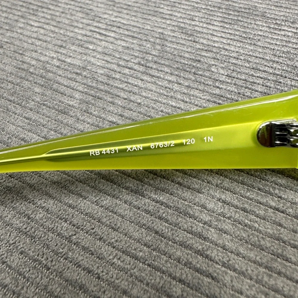 Ray-Ban Xan Sunglasses Lime Green Bio-Based Shield Wrap RB4431 6763/2 120 1N